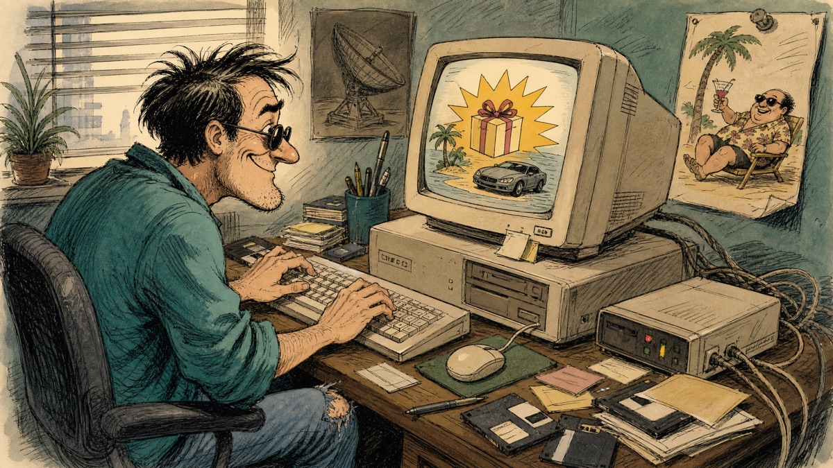 1990s early internet and Nigerian prince email scams